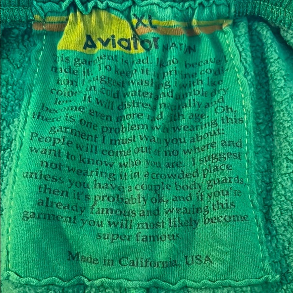 AVIATOR NATION RETRO SMILEY FACE JOGGERS SIZE XL - Picture 6 of 6